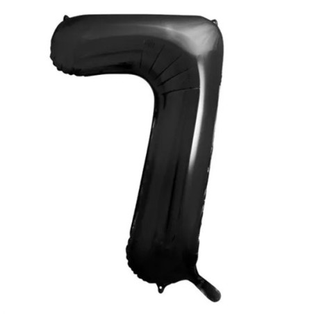 Ballon Chiffre Aluminium Quatre 4 noir – PartyDeco