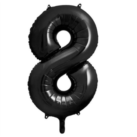 Ballon Chiffre Aluminium Quatre 4 noir – PartyDeco