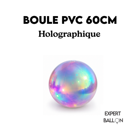 Ballon PVC Holographique 60 cm – Réutilisable