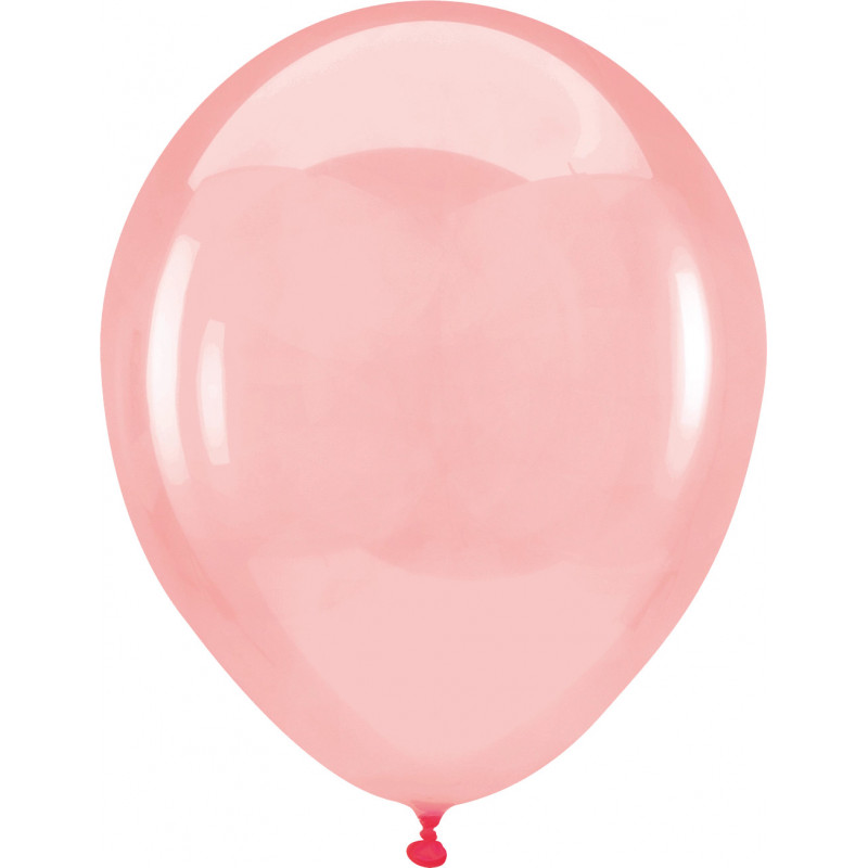 Ballons latex 11" ROND - 28CM - Rouge cristal Crystal Clearz Apple Red Anagram