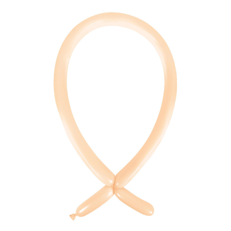 Ballons à sculpter 160 - pêche pastel Modelling Peach