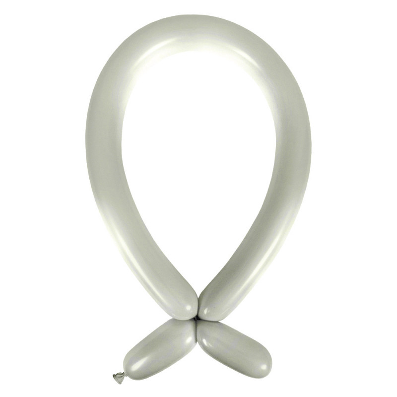Ballons à sculpter 260 - argent chromé Satin Luxe Platinium