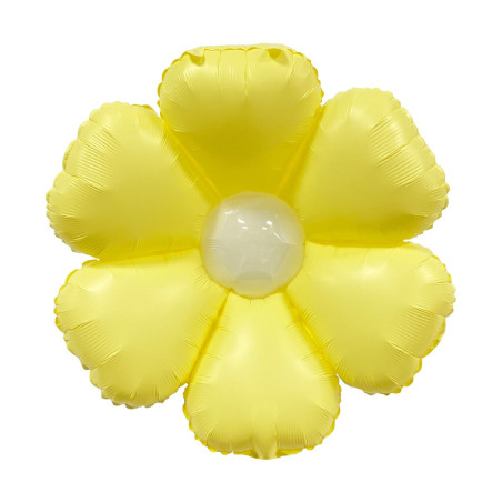 Ballon en Mylar Supershape 66cm Jaune Fleur Marguerite - Fungram