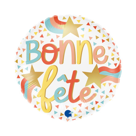 Ballon Alu Rond « Bonne Fête » – Grabo