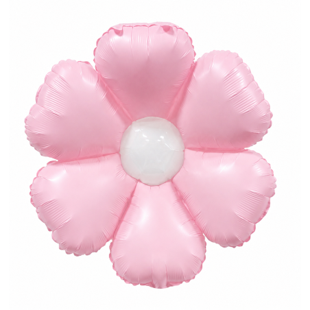 Ballon en Mylar Supershape 66cm rose Fleur Marguerite - Fungram