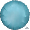 Ballon Mylar Rond Bleu pastel nacré