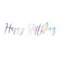 Banderole Happy Birthday Holographique – Party Deco