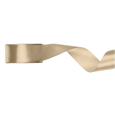 Bobine de Ruban Satin 38 mm Beige Pêche Clair – Party Deco