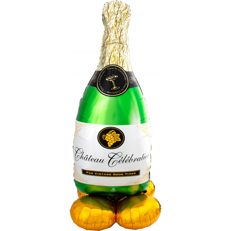 Ballon AirLoonz Bouteille de Vin Décoration à Poser au sol