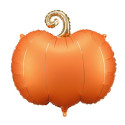 Ballon Standard Citrouille Orange Mat et Doré Chromé – Party Deco