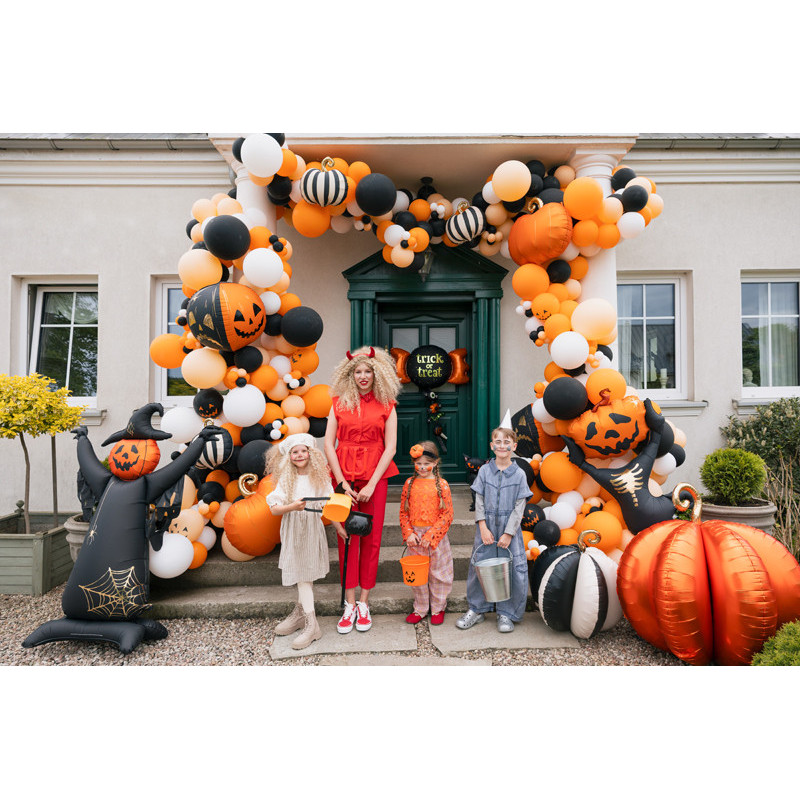 Ballon Crâne Crème et Noir Mat – Party Deco