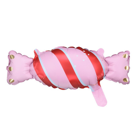 Ballon Supershape Bonbon Candy Rose et Rouge – Party Deco