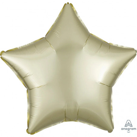 Ballon Etoile Jaune Pastel Chromé Anagram