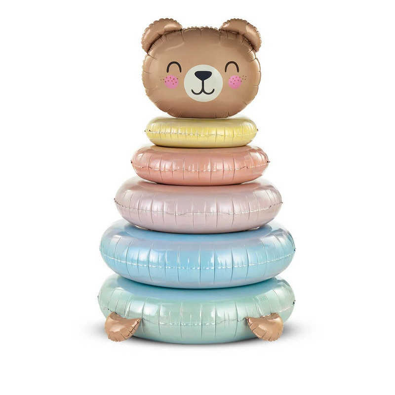 Ballon alu XL Ourson Baby Jeu Anneaux Bébé Anagram