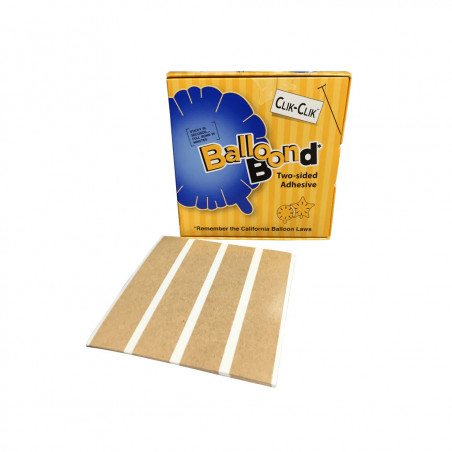 Boîte d'Attaches Balloon Bond Clik-Clik avec 50 Feuilles d'Attaches à Découper