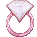 Ballon XL Bague Alliance Rose Gold Mariage Fiançailles EVJF