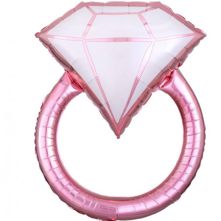 Ballon XL Bague Alliance Rose Gold Mariage Fiançailles EVJF