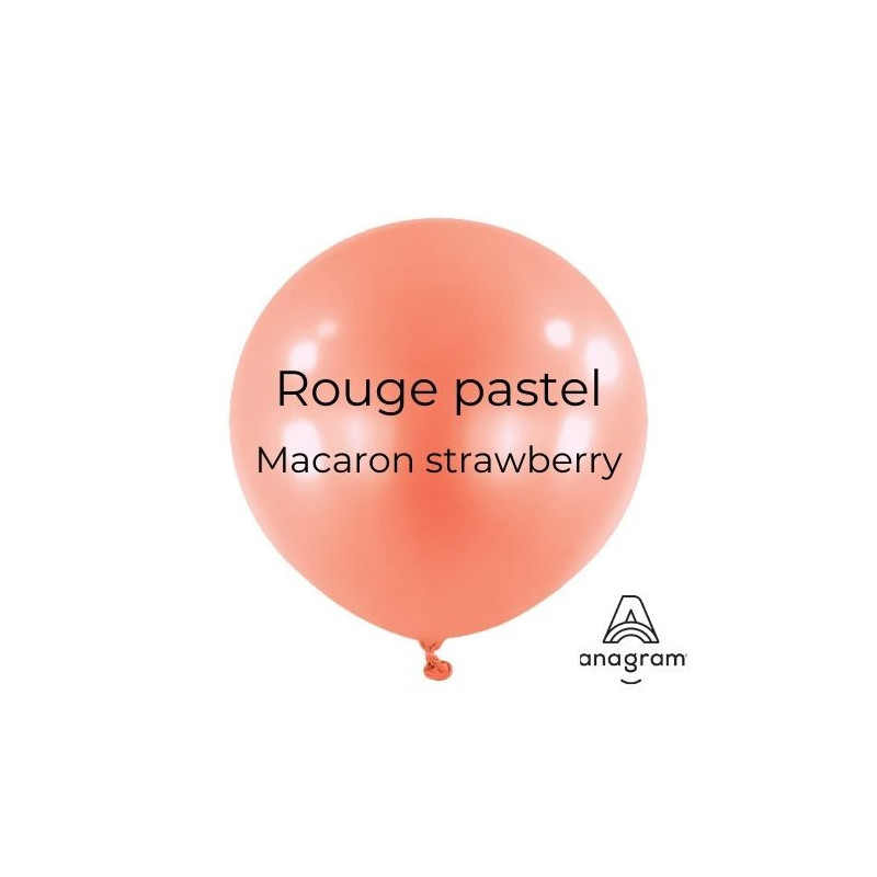 Mini Ballons Latex 5" - 13 cm Rouge Pastel Anagram
