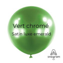 Mini Ballons latex  5" ROND - 13CM  - Vert chromé
