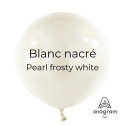 Mini Ballons latex 5" ROND - 13CM  - Blanc nacré