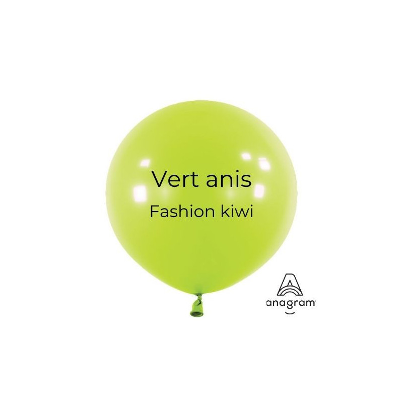 Mini Ballons latex 5" ROND - 13CM  - Vert anis Kiwi