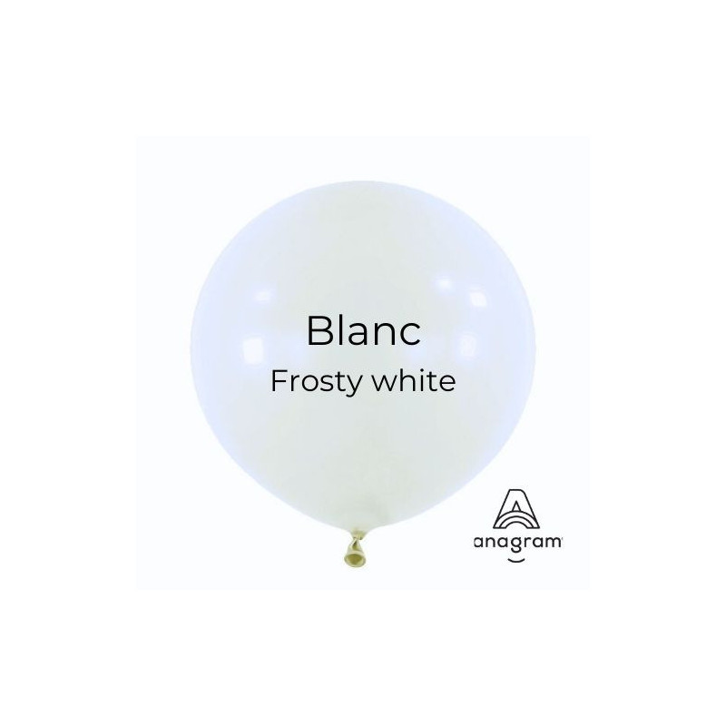 Ballons Latex 5" - 13 cm Blanc Mat Anagram