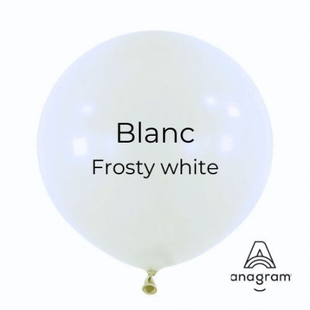 Ballons Latex 5" - 13 cm Blanc Mat Anagram
