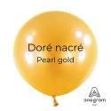 Mini Ballons latex 5" ROND - 13CM - Doré Pearl Gold Anagram