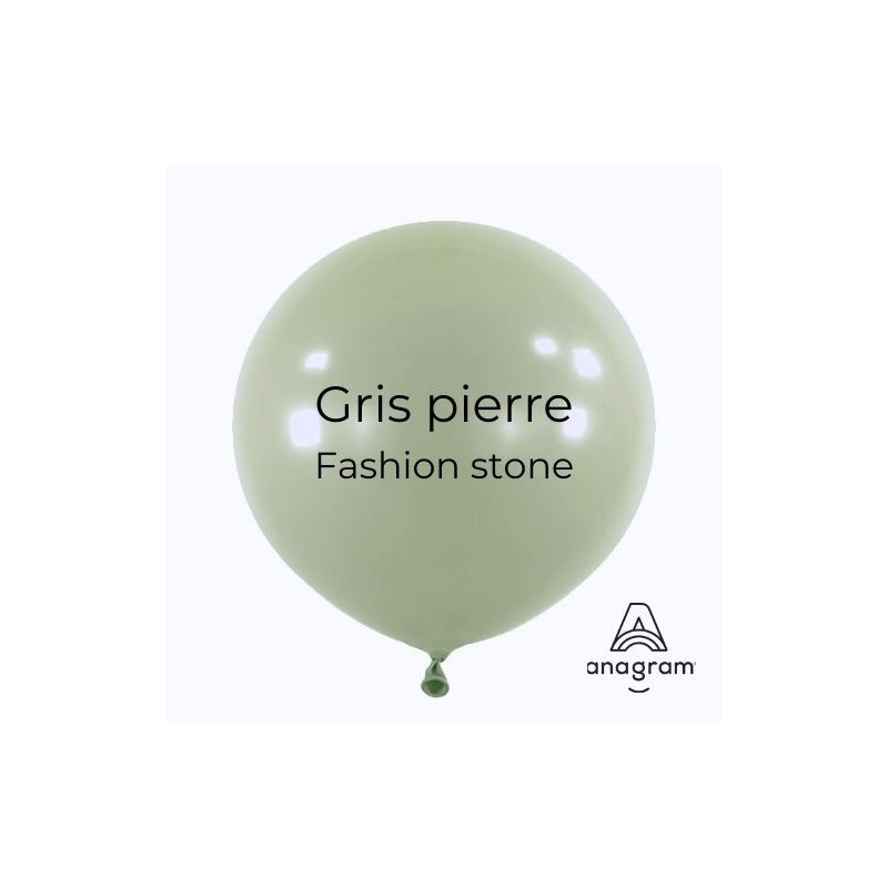 Mini Ballons latex 5" ROND - 13CM - Gris pierre Stone Anagram