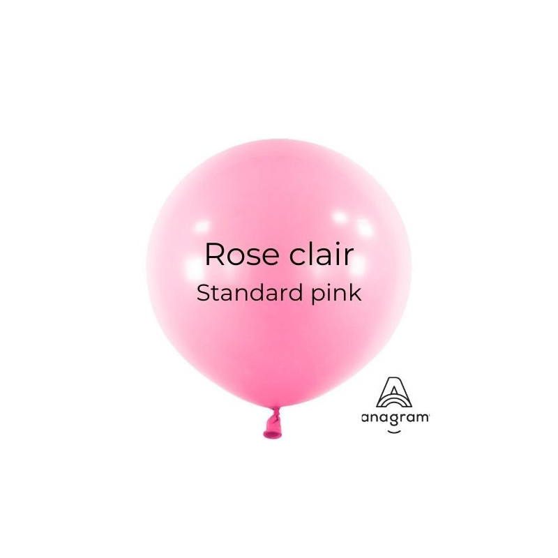 Mini Ballons latex 5" ROND - 13CM - Rose Anagram