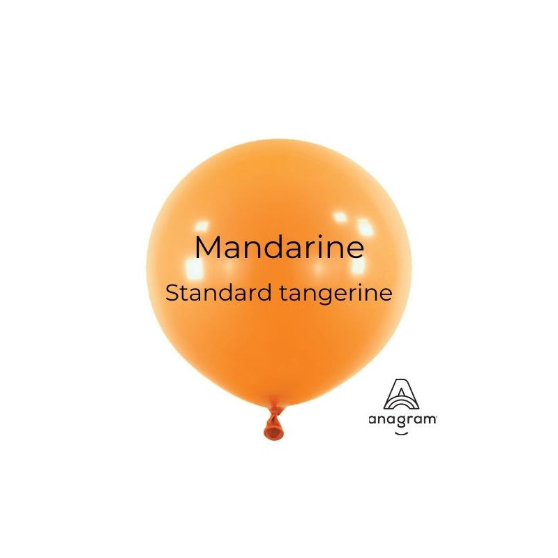 Mini Ballons latex 5" ROND - 13CM - Mandarine
