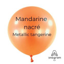Mini Ballons latex 5" ROND - 13CM - Mandarine nacré Metallic Tangerine