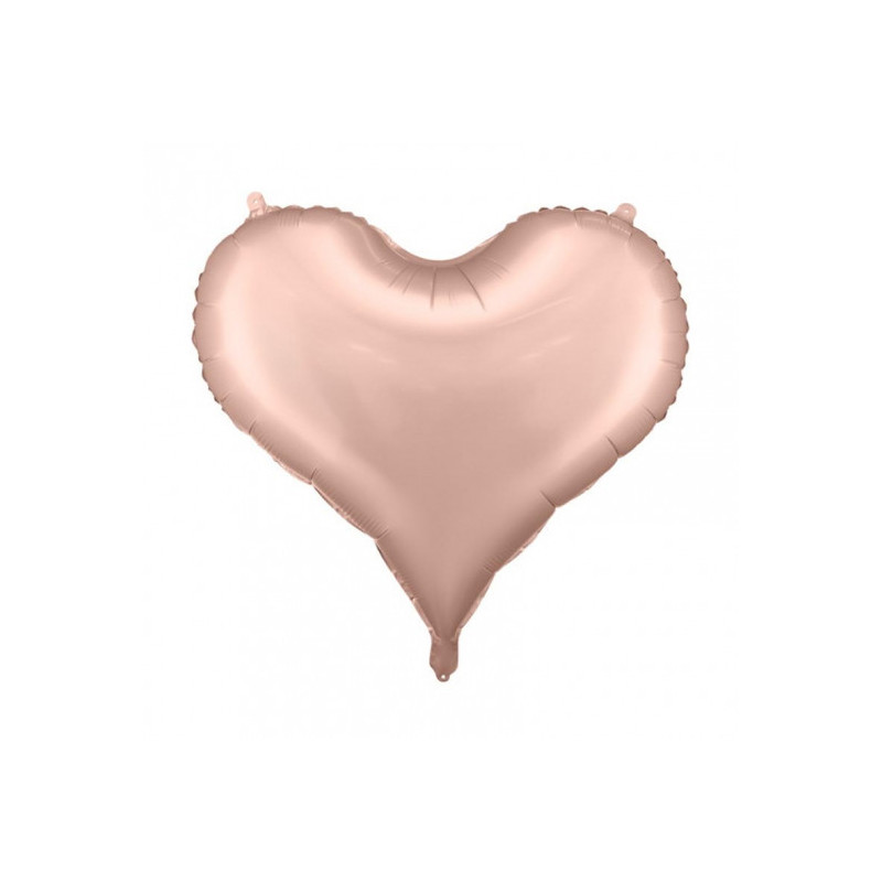 Ballon Coeur Rose Gold 60 cm – Party Deco