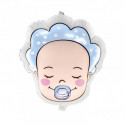 Ballon Mylar Mat Tête de Bébé Garçon Baby Boy - Party Deco