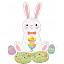 Ballon Airloonz Lapin Bunny Love Pâques Décoration à Gonfler à l'air