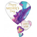 Ballon XL Cascade de Cœurs Fête des Mères - Mother's Day Alluring Marble Hearts