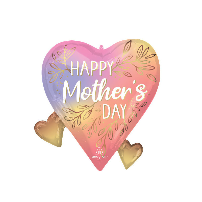Ballon XL Fête des Mères - Happy Mother's Day Botanical Anagram