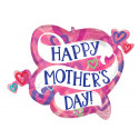 Ballon XL Coeur Fête des Mères Mother's Day Layered Hearts SuperShape