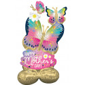 Ballon AirLoonz Fête des Mères avec Papillons - Mother's Day Vibrant Flutters