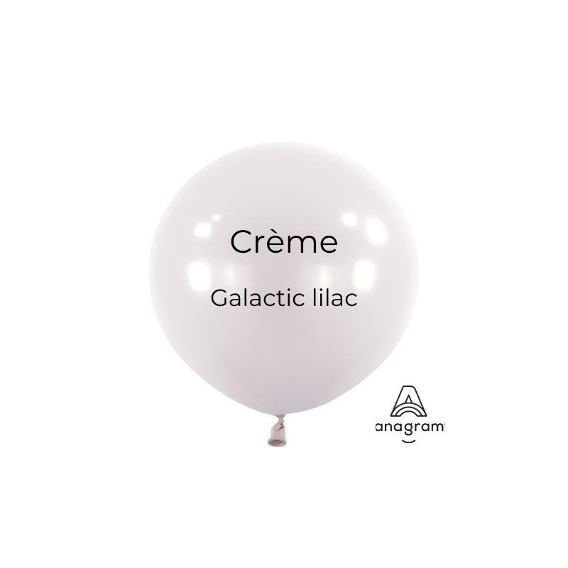 Ballons latex 11" ROND - 28CM - Crème Galactic Lilac  Anagram