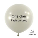 Ballons latex 11" ROND - 28CM  - Gris clair Grey Anagram