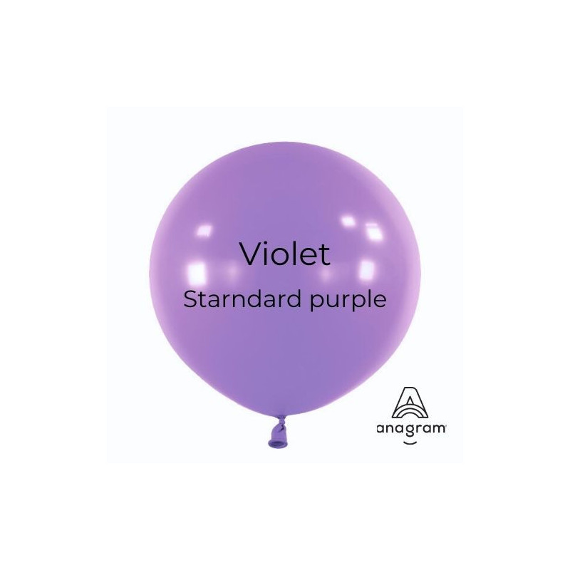 Ballons latex 11" ROND - 28CM  - Violet