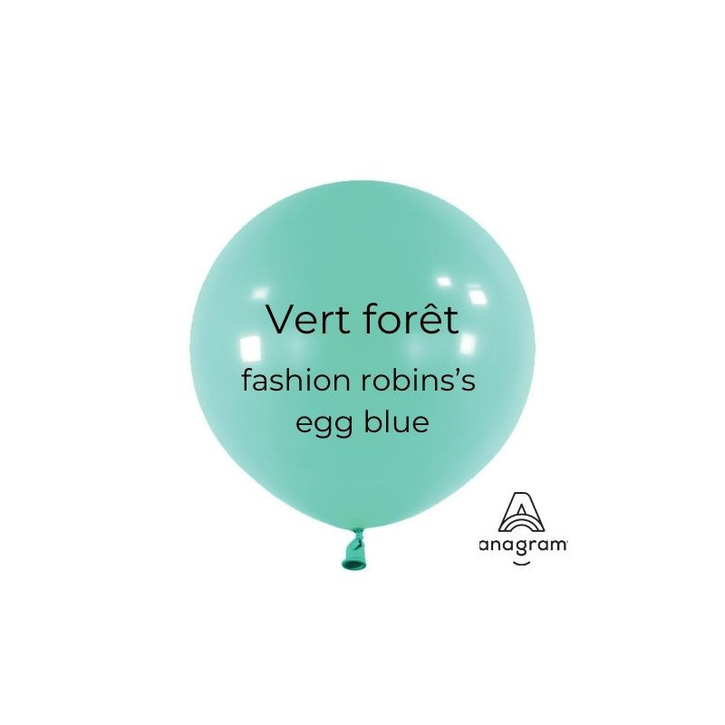 Ballons latex 11" ROND - 28CM - Vert forêt Robin's Egg Blue Anagram