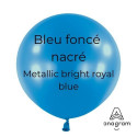 Ballons latex 11" ROND - 28CM - Bleu foncé nacré Anagram