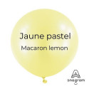 Ballons Latex 11" - 28 cm Jaune Pastel Anagram