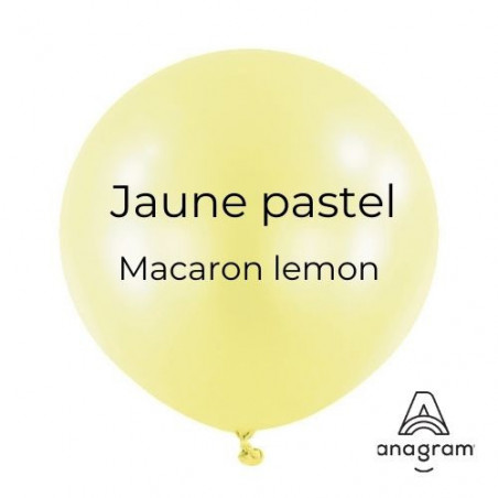 Ballons Latex 11" - 28 cm Jaune Pastel Anagram