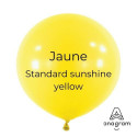 Ballons latex 11" ROND - 28CM - Jaune Anagram