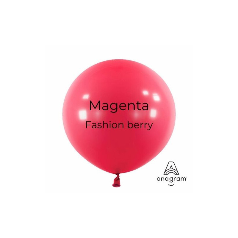 Ballons latex 11" ROND - 28CM - Magenta Berry Anagram