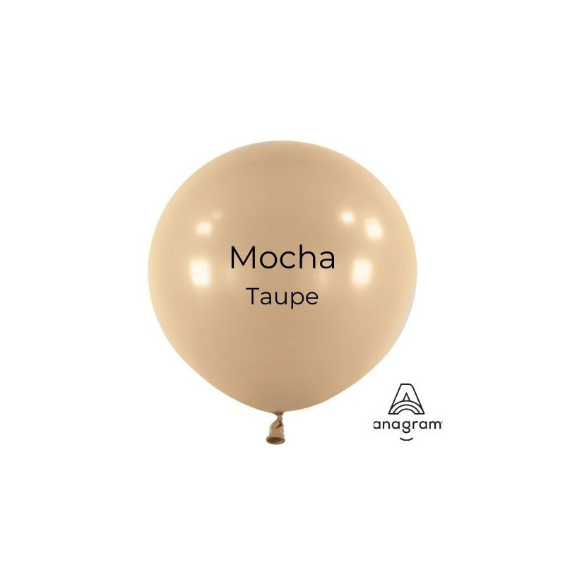 Ballons Latex 11" - 28 cm Mocha Anagram Décoration de fête