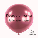 Ballons latex 11" ROND - 28CM - Rouge chromé